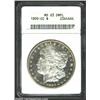 Image 1 : 1890-CC $1 MS63 Deep Mirror Prooflike ANACS. The 90 in the date is widely recut at the bases of t...