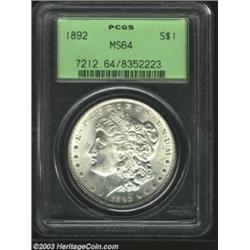 1892 $1 MS64 PCGS....