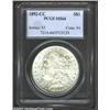 1892-CC $1 MS64 PCGS. Softly struck with clean fields, which are somewhat subdued by milky patina...