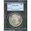 1892-S $1 AU53 PCGS. Traces of prooflike luster glimmer from the peripheries. Suggestions of milk...