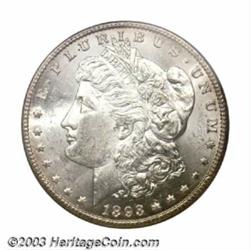 1893-CC $1 MS61 PCGS. One of the key Carson City Dollars along with the 1889-CC and 1879-CC, this...