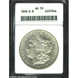1893-O $1 AU50 ANACS....