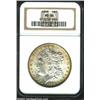 Image 1 : 1898 $1 MS66 NGC. A fully original Gem example exhibiting a pretty peripheral ring of golden colo...
