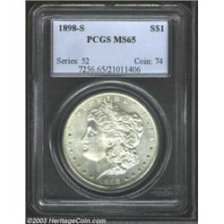 1898-S $1 MS65 PCGS. Boldly struck and near-brilliant, with semi-prooflike fields. There are a co...