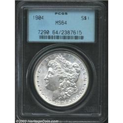 1904 $1 MS64 PCGS. Sharply struck and carefully preserved, with good luster, this example display...