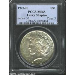 1922-D $1 MS65 PCGS....