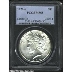 1922-S $1 MS65 PCGS....