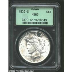 1935-S $1 MS65 PCGS....