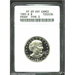 1981-S SBA$ Type Two PR69 Heavy Cameo ANACS....