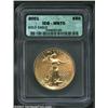 Image 1 : 2001 G$50 One-Ounce Gold Eagle MS70 ICG....