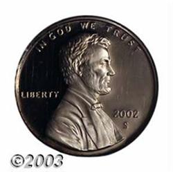 2002-S 1C Cent--Struck on 10C Planchet--PR66 Deep Cameo Uncertified....