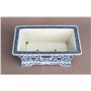 Image 3 : A BLUE AND WHITE RECTANGULAR PORCELAIN FLOWER POT