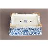Image 7 : A BLUE AND WHITE RECTANGULAR PORCELAIN FLOWER POT