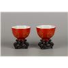 Image 2 : A PAIR OF CHINESE PORCELAIN LONGEVITY CUPS
