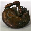Image 2 : A BRONZE PAPERWEIGHT IN THE FORM OF AUSPICIOUS BEAST
