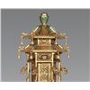 Image 2 : A CHINESE GILT PAGODA WITH WOOD BASE