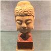 Image 1 : A STONE BUDDHA HEAD SCULPTURE