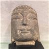 Image 1 : A STONE BUDDHA HEAD SCULPTURE