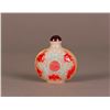 Image 2 : A PEKING GLASS SNUFF BOTTLE OF FORTUNE AND LONGEVITY