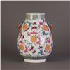 Image 2 : A CHINESE FAMILLE ROSE PORCELAIN VASE OF FORTUNE