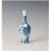 Image 1 : A BLUE AND WHITE LONG-NECK PORCELAIN VASE