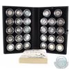 Image 1 : London 2012 Silver 50p Sports Collection Complete Set of 29 Sports Coin with BONUS Book "The Austeri