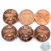 Image 2 : Estate Lot 6x 1oz .999 Fine Copper Coins. You will receive 6 different versions of the 1oz Copper Co