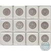 Image 1 : Lot of 12 x Canada Silver George V & George VI 50-cent Coins 1917-1952. The dates you will receive a