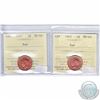 Image 1 : 1943 & 1947 Canada 1-cents ICCS Certified MS-64 Red. 2pcs