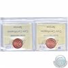 Image 2 : 1943 & 1947 Canada 1-cents ICCS Certified MS-64 Red. 2pcs