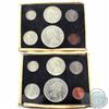 Image 2 : Lot of 1963 & 1964 Silver Year Sets. 2pcs