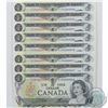 Image 1 : 35 x 1973 $1.00 Notes wtih Consecutive Serial Numbers all in UNC Condition.