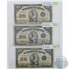 Image 1 : Complete Signature Type Set of the 1923 25c issue. Included are three 25-cent Notes; one of each sig