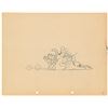 Image 1 : Mickey Mouse and Black Pete production drawing from Touchdown Mickey