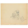 Image 1 : Minnie Mouse and Peg-leg Pete production drawing from The Klondike Kid