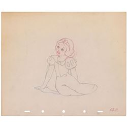 Snow White production drawing from Snow White and the Seven Dwarfs