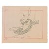 Image 1 : Sleepy with Fly gag storyboard drawing from Snow White and the Seven Dwarfs
