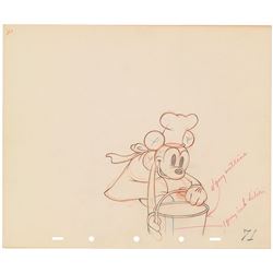 Mickey Mouse production drawing from Mickey’s Trailer