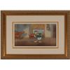 Image 1 : Donald Duck production cel and original hand-painted background from Mr. Duck Steps Out