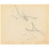 Image 1 : Pterodactyl and Dinosaur production drawing from Fantasia