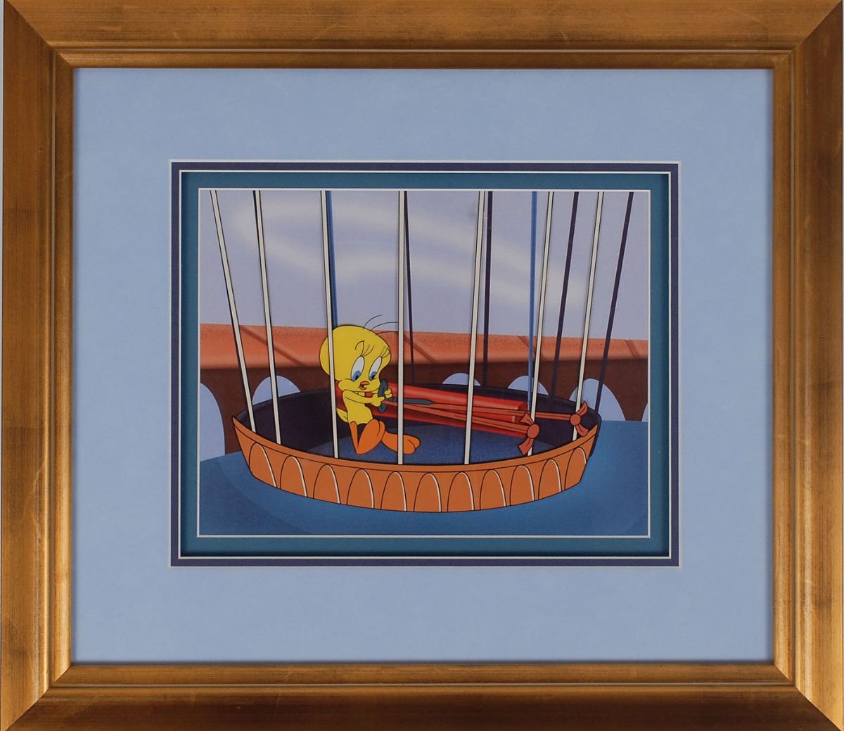 Tweety Bird Production Cel From A Pizza Tweety Pie