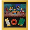 Image 1 : Homer, Barney, Apu, Otto, and Chief Wiggum limited edition giclee print from The Simpsons