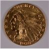 Image 1 : 1928 $2.50 GOLD INDIAN,  CHOICE BU