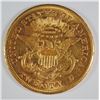 Image 2 : 1869-S $20 GOLD LIBERTY AU/BU