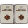 Image 1 : ( 2 ) 1936-S LINCOLN CENTS, NGC MS-65 RED