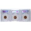 Image 2 : ( 3 ) 1949 LINCOLN CENTS, PCGS MS-65 RED  TOUGH DATE TO FIND NICE!