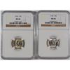 Image 1 : ( 2 ) 1936 MERCURY DIMES, NGC MS-66