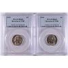 Image 1 : ( 2 ) 1939 REVERSE OF 1940 JEFFERSON NICKELS, PCGS MS-65