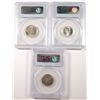 Image 2 : 3-PCGS GRADED COINS: (2) 1938-S JEFFERSON NICKELS & 1949-D ROOSEVELT DIME MS-66