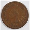 Image 1 : 1866 INDIAN HEAD CENT G/VG (SEMI KEY DATE)
